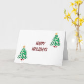 CARTE VOUS SOUHAITEZ UNE SAISON DE VACANCES HEUREUSE (Fleur jaune)