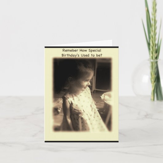 Carte Vous souvenez-vous de l'époque de l'anniversaire s (Devant)