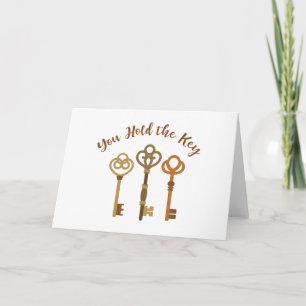 Carte Vous Tenez La Clé