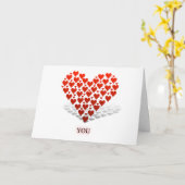 Carte Vous tenez la clé de mon cœur (Fleur jaune)