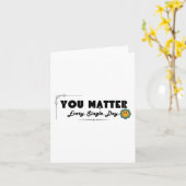 Carte Vous Tous. Simple. Jour. Autocollant (Fleur jaune)