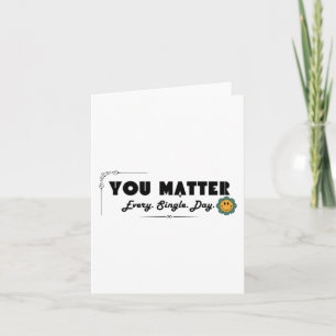 Carte Vous Tous. Simple. Jour. Autocollant