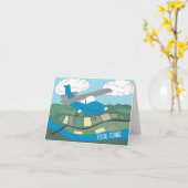 Carte Vous volez ! (Fleur jaune)