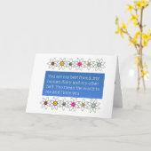 CARTE **VOUS VOULEZ DIRE LE MONDE POUR MOI** JEUX ANNIVE (Fleur jaune)