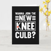 Carte Vous Voulez Rejoindre Le Nouveau Knee Club (Fleur jaune)