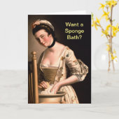 Carte Vous voulez un bain éponge (Fleur jaune)