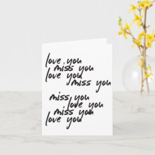 Carte Vous Vous Manquez De L'Amour   Script décontracté