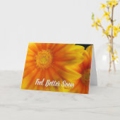 Carte Vous vous sentirez mieux bientôt avec Orange Gazan (Fleur jaune)