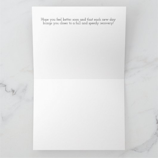 Carte Vous vous sentirez mieux bientôt - Hamster (Intérieur)