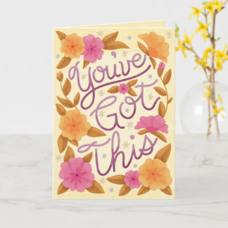 Carte Vous y Arrivez - Encouragement et Soutien Floral