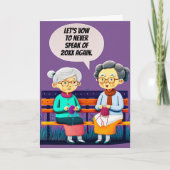 Carte Vousons de ne jamais parler du Nouvel An Dernier (Devant)