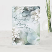 Carte Vow Renewal Congratulations White Magnolias Custom (Devant)