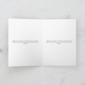 Carte Vows Minimale Script Vow Card (Intérieur)