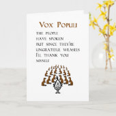 Carte Vox Populi, Un Poème De Merci Drôle (Fleur jaune)