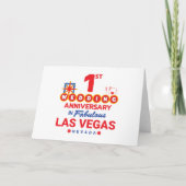 Carte Voyage à Las Vegas pour les couples du 1er anniver (Devant)