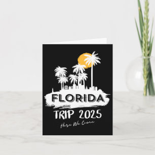 Carte Voyage à Miami Floride Plage 2025 Nous arrivons Ma