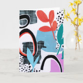 Carte Voyage Abstrait (Fleur jaune)