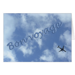 Carte Voyage Bon Voyage Avion