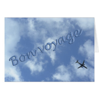 Carte Voyage Bon Voyage Avion