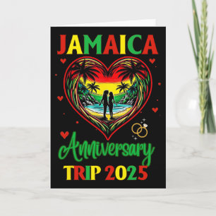 Carte Voyage d'anniversaire en Jamaïque 2025 Couple Vaca