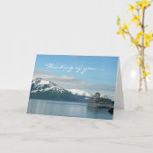 Carte Voyage de croisière en Alaska Pensez à vous (Fleur jaune)
