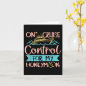 Carte Voyage de croisière en lune de miel (Fleur jaune)