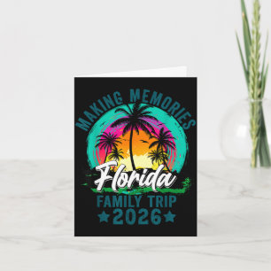 Carte Voyage de famille en Floride été 2026 vacances fam