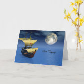 Carte voyage de fève (Fleur jaune)