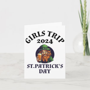 Carte Voyage de filles 2024 St. Patrick's Day Autocollan