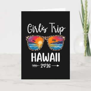 Carte Voyage de filles 2026 Hawaï Week-end entre filles 