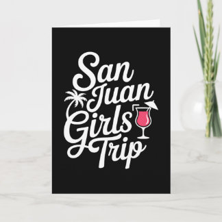 Carte Voyage de filles à San Juan Correspondant Vacances
