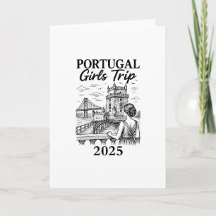 Carte Voyage de filles au Portugal 2025 Vacances de voya