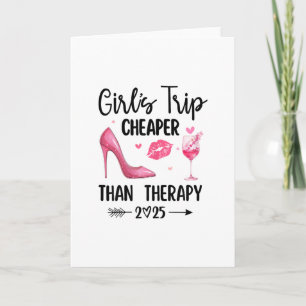 Carte Voyage de filles moins cher qu'une thérapie 2025 s