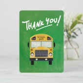 Carte Voyage de Merci : Célébrer notre héros de bus scol (Debout devant)