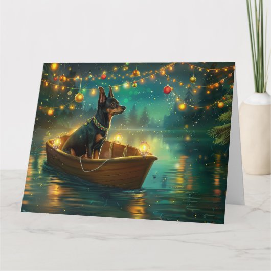 Carte Voyage de Noël australien Kelpie (Devant)