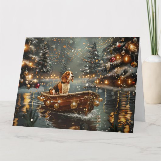 Carte Voyage de Noël de la Beagle (Devant)