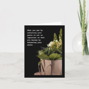 Carte Voyage de transformation Citation inspirationnelle