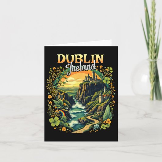 Carte Voyage de vacances à Dublin Irlande Souvenir irlan (Devant)