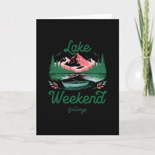 Carte Voyage de week-end au lac Billings Montana