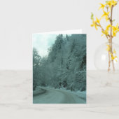 Carte Voyage d'hiver (Fleur jaune)