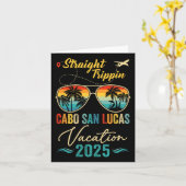 Carte Voyage droit Cabo San Lucas 2025 Famille Été (Fleur jaune)