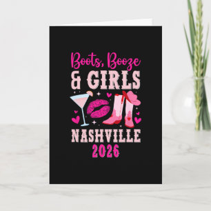 Carte Voyage drôle de filles à Nashville 2026 Vacances d