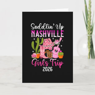 Carte Voyage drôle de filles à Nashville 2026 Vacances e