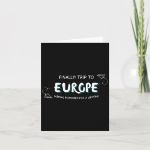 Carte Voyage drôle en Europe 2026 Créer des souvenirs po