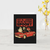 Carte Voyage Éffrayant - Halloween (Fleur jaune)