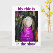 CARTE VOYAGE EN MAGASIN/POURRAIT NE PAS MANQUER DE DIRE  (Fleur jaune)