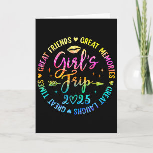 Carte Voyage entre filles 2025 Grandes amies Rires Souve