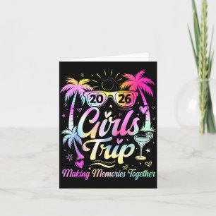 Carte Voyage entre filles 2026 Souvenirs de vacances cor