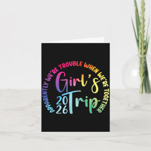 Carte Voyage entre filles 2026 vacances colorées tenue c