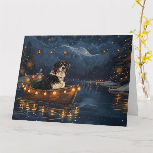 Carte Voyage festif de Noël de la Grande Suisse (Fleur jaune)